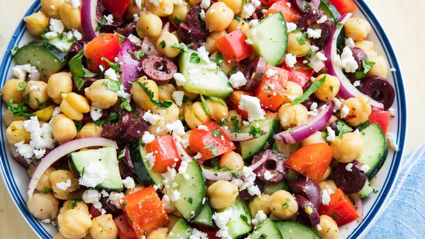 Best Mediterranean Chickpea Salad Recipe - How to Make Mediterranean ...