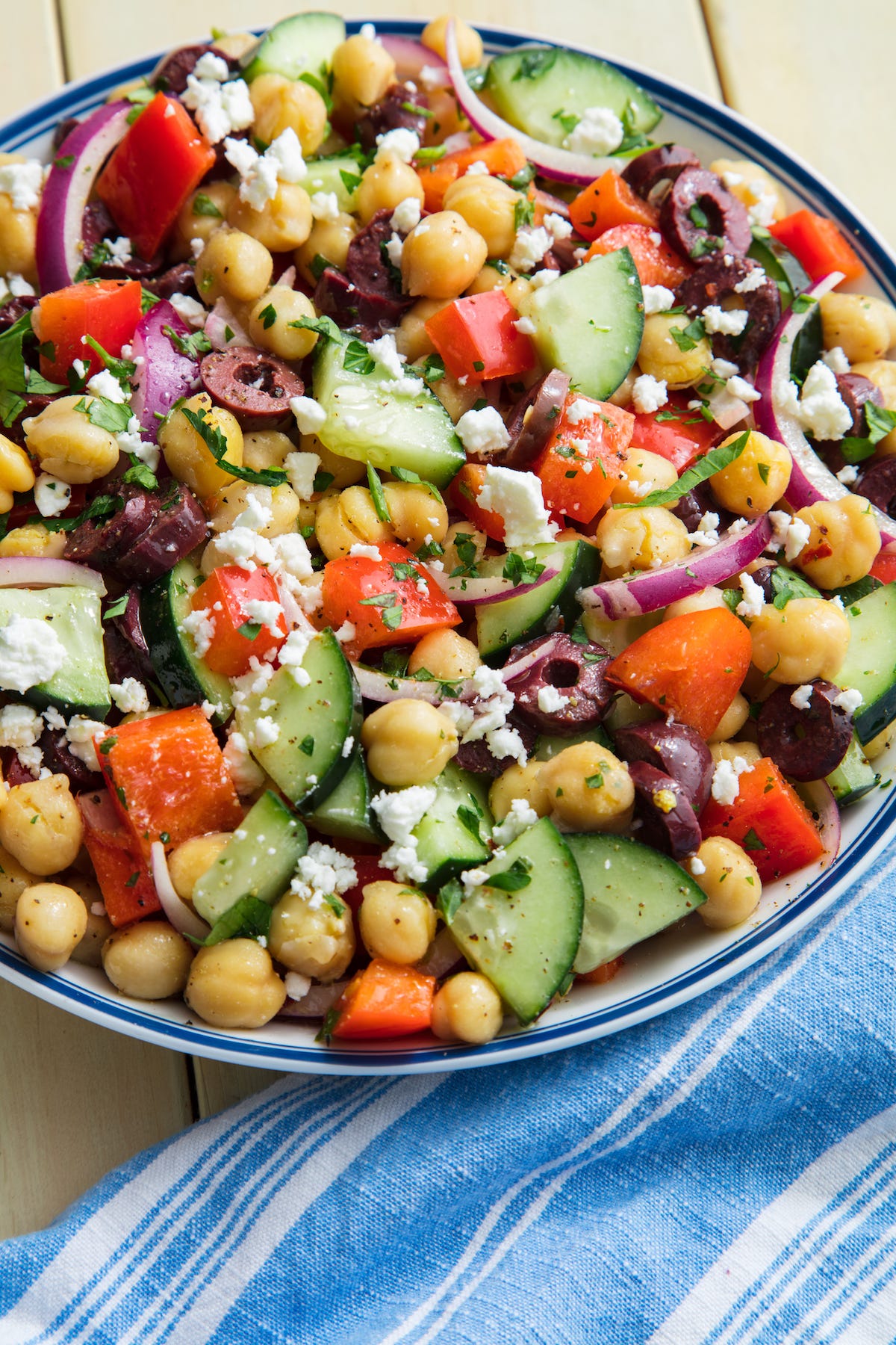 chickpea mediterranean salad vertical