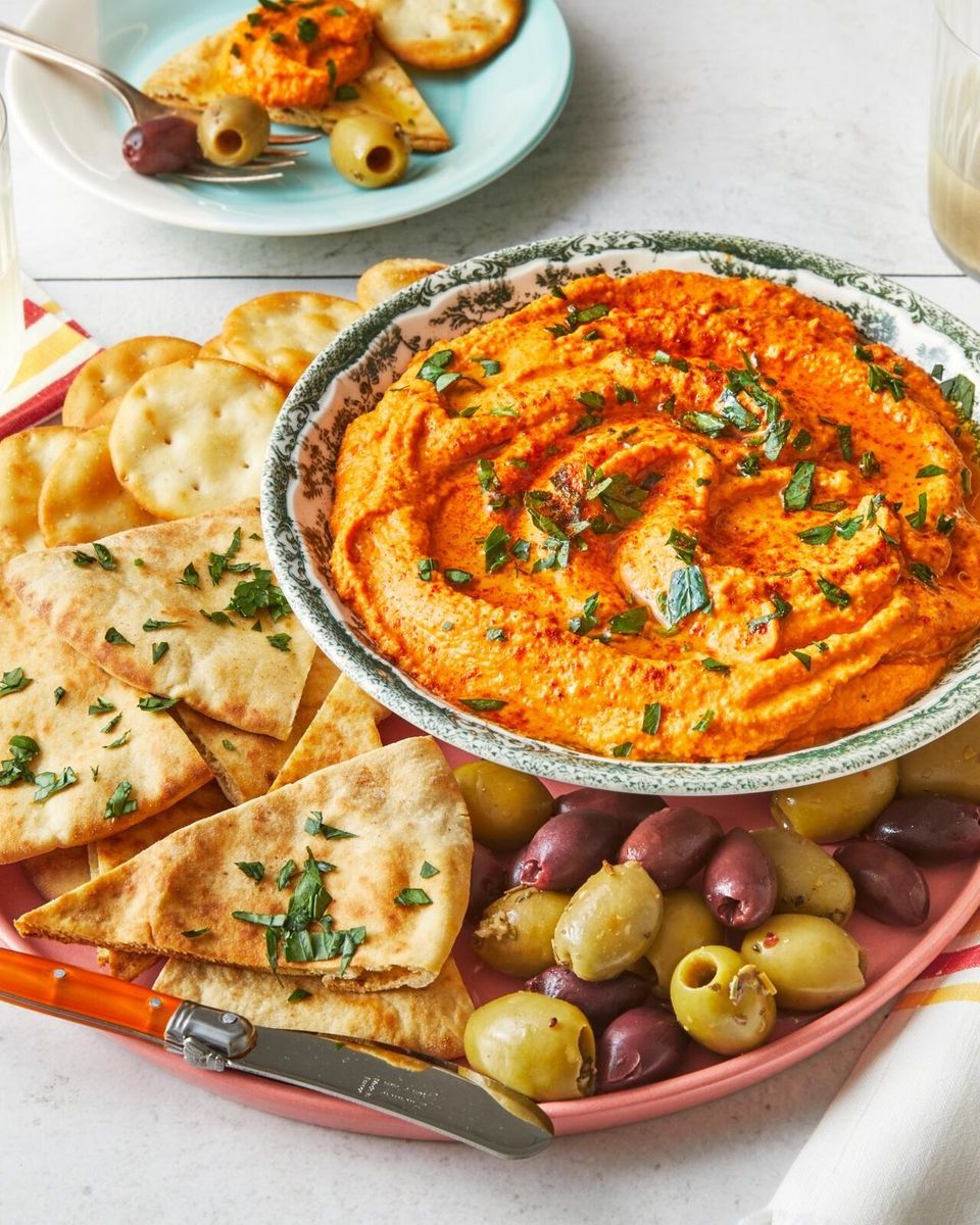 chickpea recipes roasted red pepper hummus