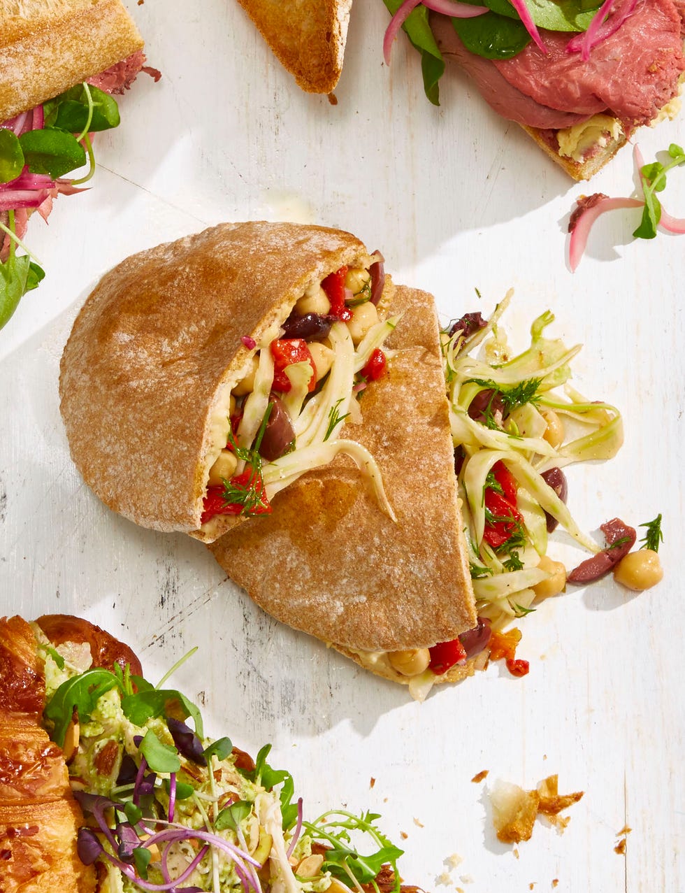 Chickpea Recipes - Veggie Niçoise Pitas