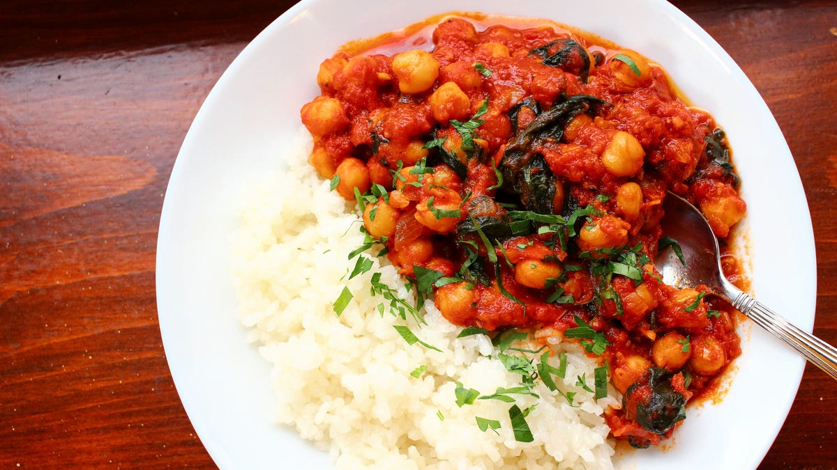 Video player poster image preview for Savory Tomato Chickpea Stew Is Perfect For Lunch Or Dinner!