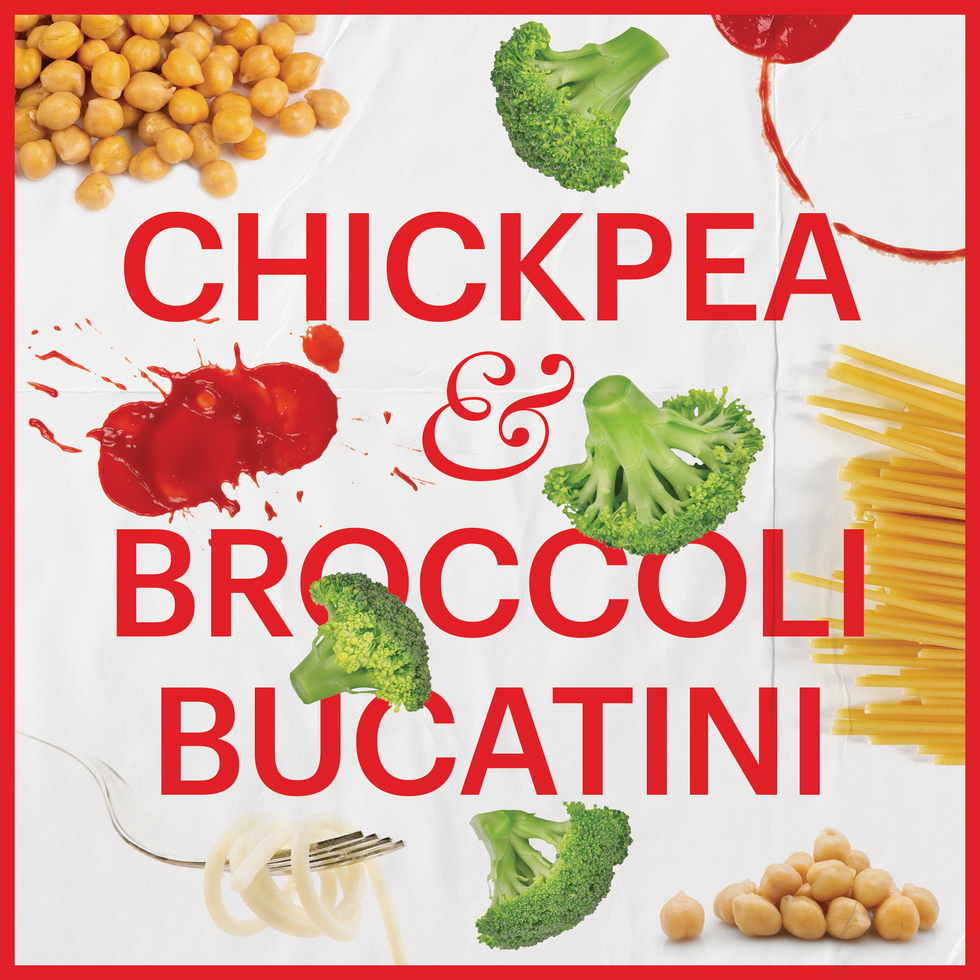 chickpea and broccoli bucatini