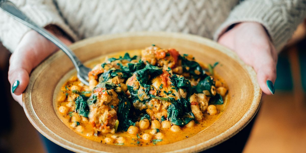 Chickpeas with spinach