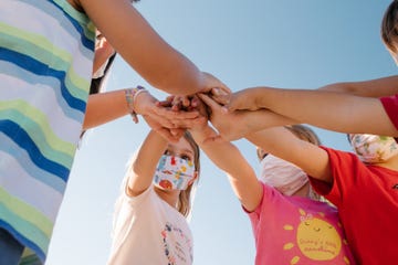 children playing in the park