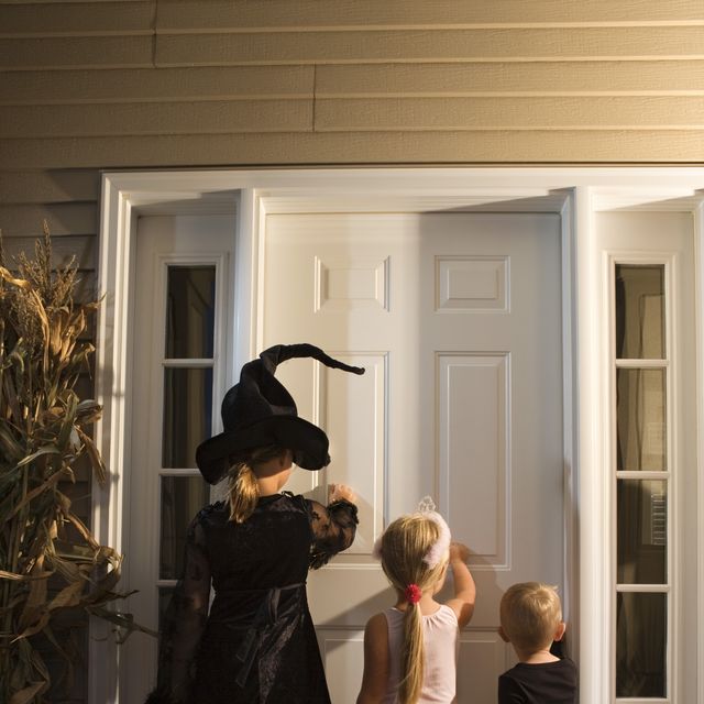 Children trick or treating