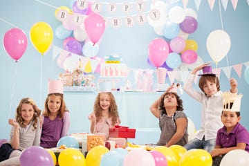 ¡niños fiesta de cumpleaños con globos