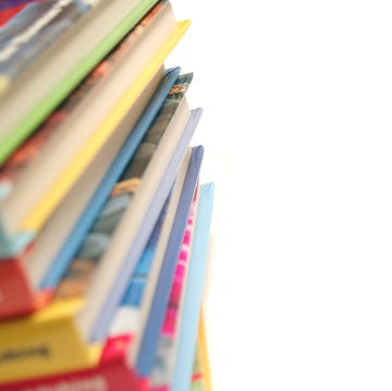 Children's Books Stacked