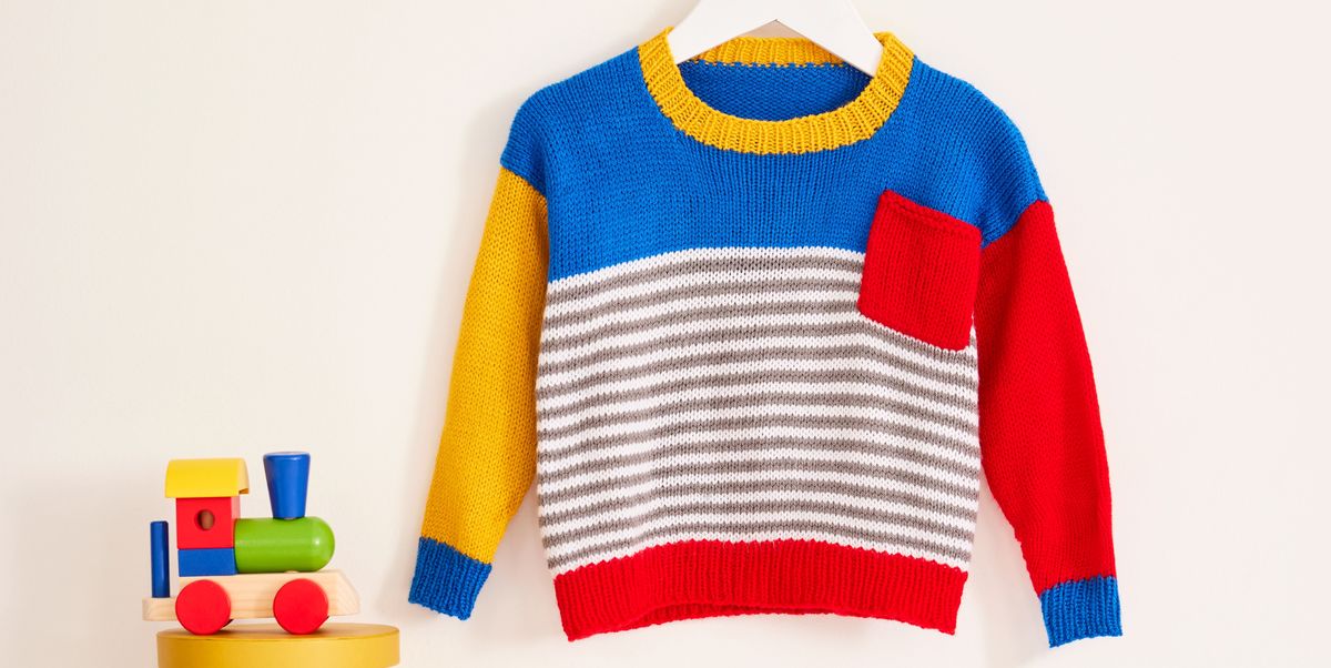 Knit a sweet child's jumper with our free pattern