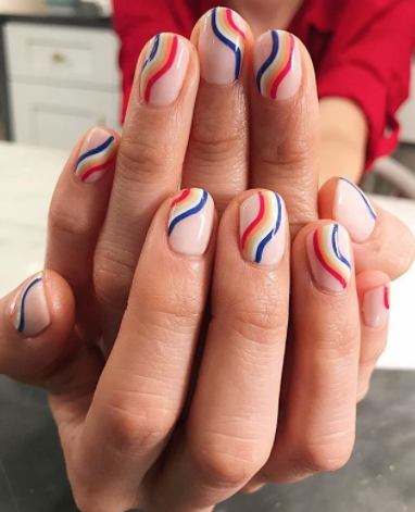 Amazon.com: 4th of July Press on Nails Long Stiletto Independence Day False  Nails Red Blue Star Nails Designs Patriotic Fake Nails USA America Acrylic  Nails Tip Coffin Fourth of July Nails for