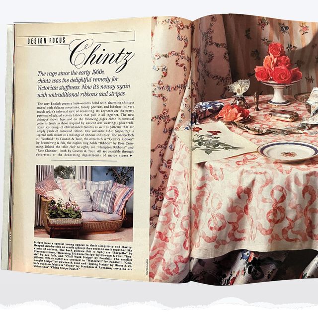 chintz in house beautiful archive