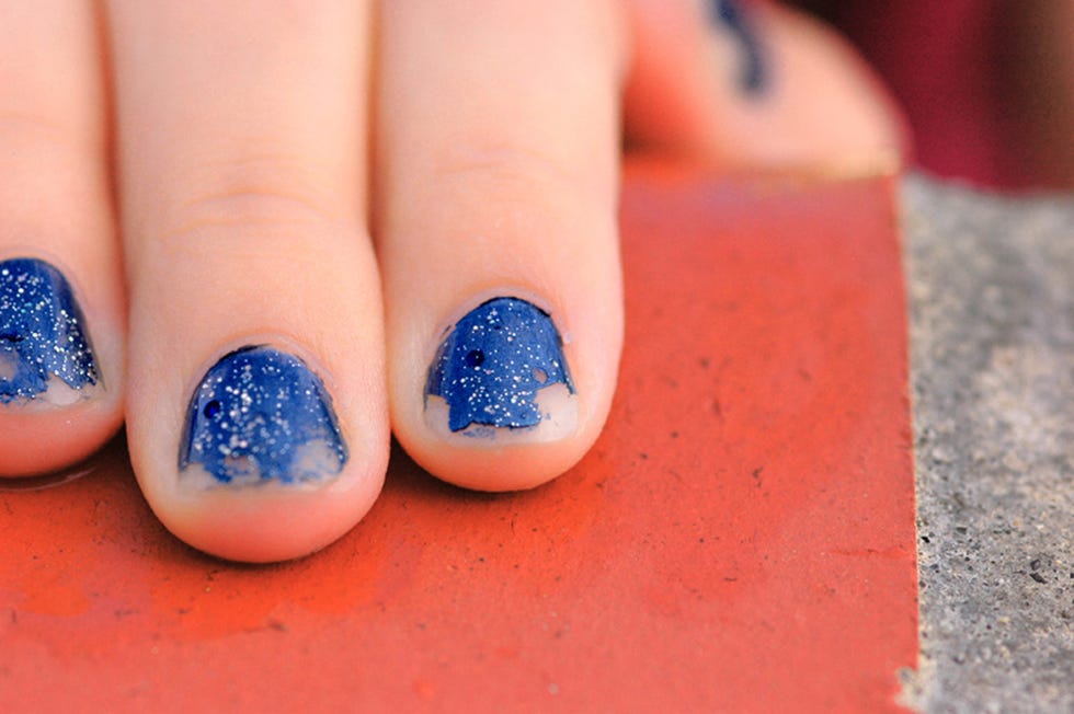 chipped nail polish