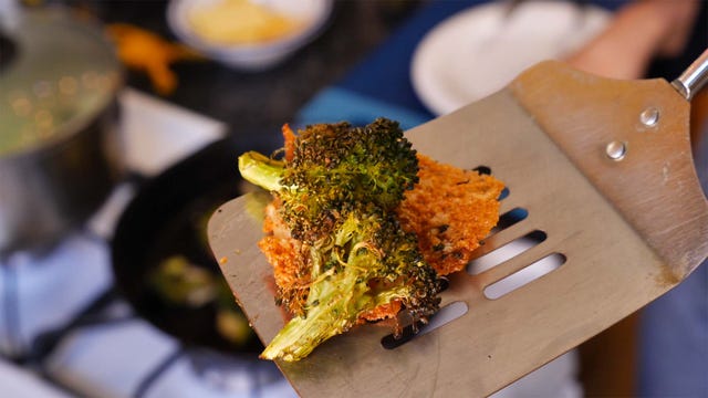 receta chips de queso y brócoli