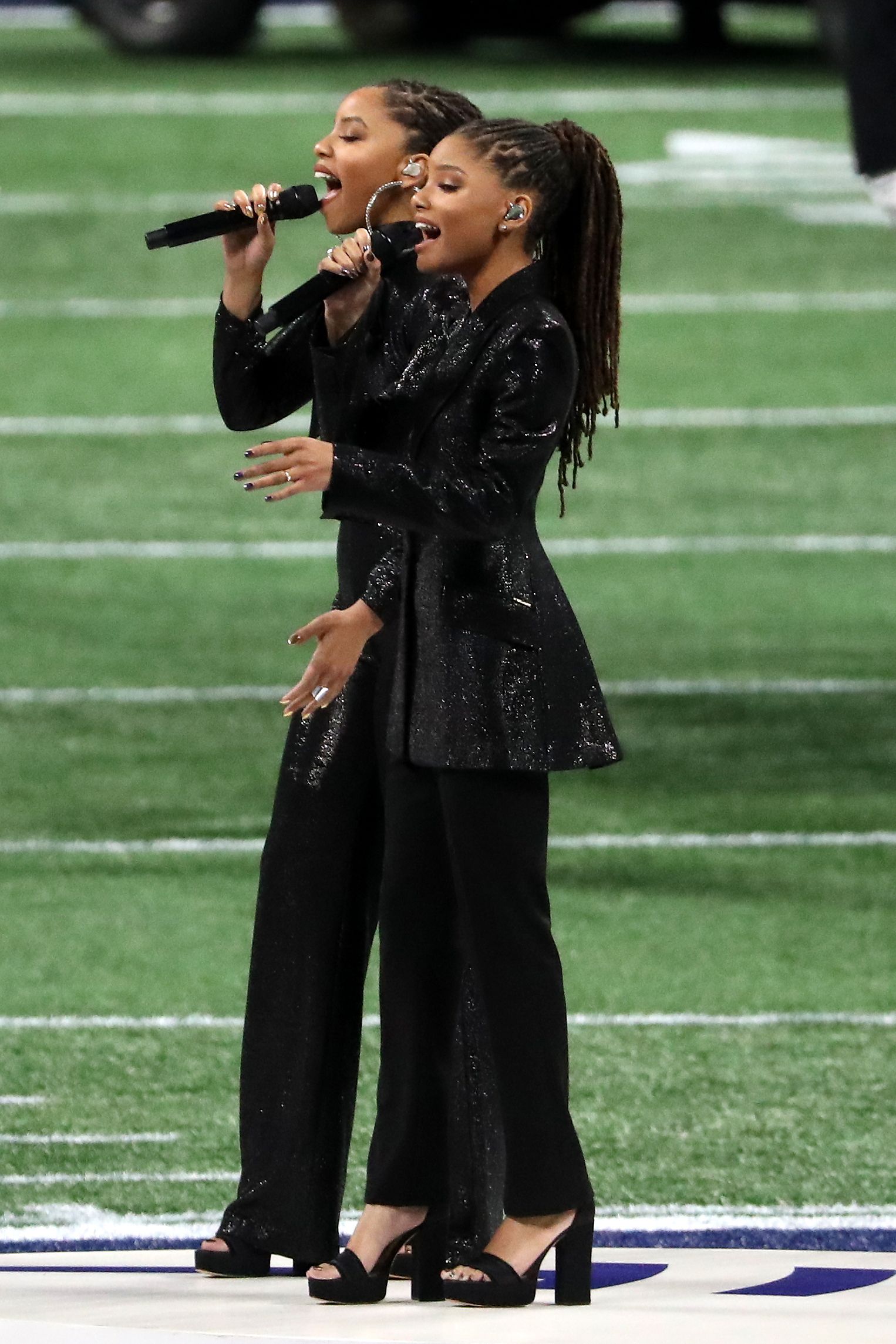 Gladys Knight, Chloe x Halle shine to open Super Bowl 53