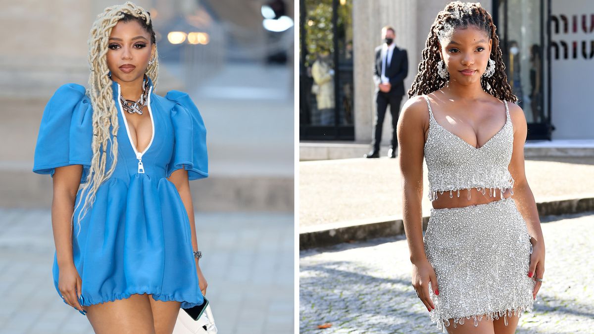 See Chlöe and Halle Bailey in Louis Vuitton and Miu Miu Looks