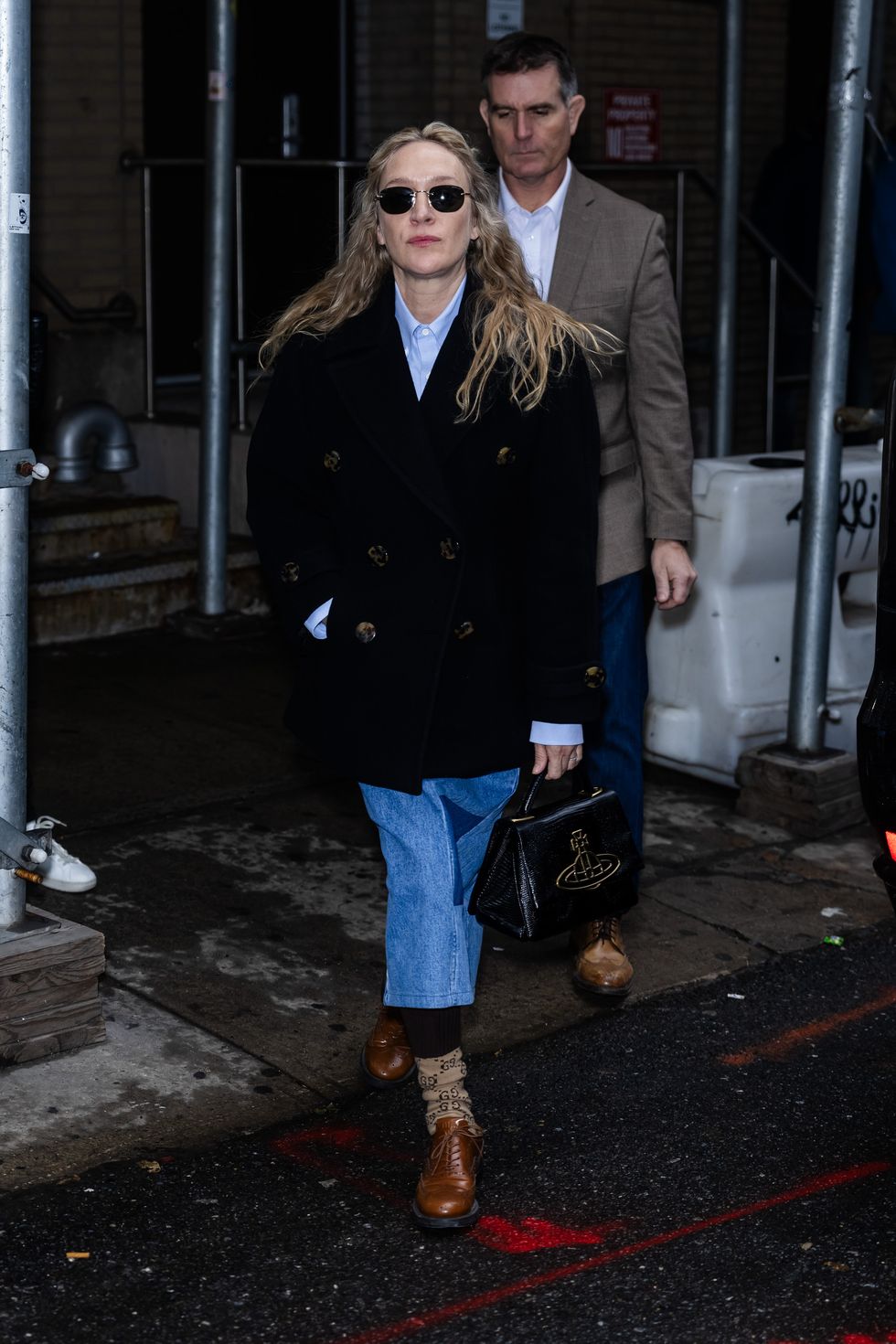 new york, new york january 24 chloe sevigny is seen in chelsea on january 24, 2024 in new york city photo by gothamgc images