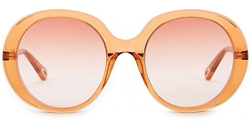chloe, esther orange ovalframe sunglasses  £22500, women's sunglasses, bold sunglasses