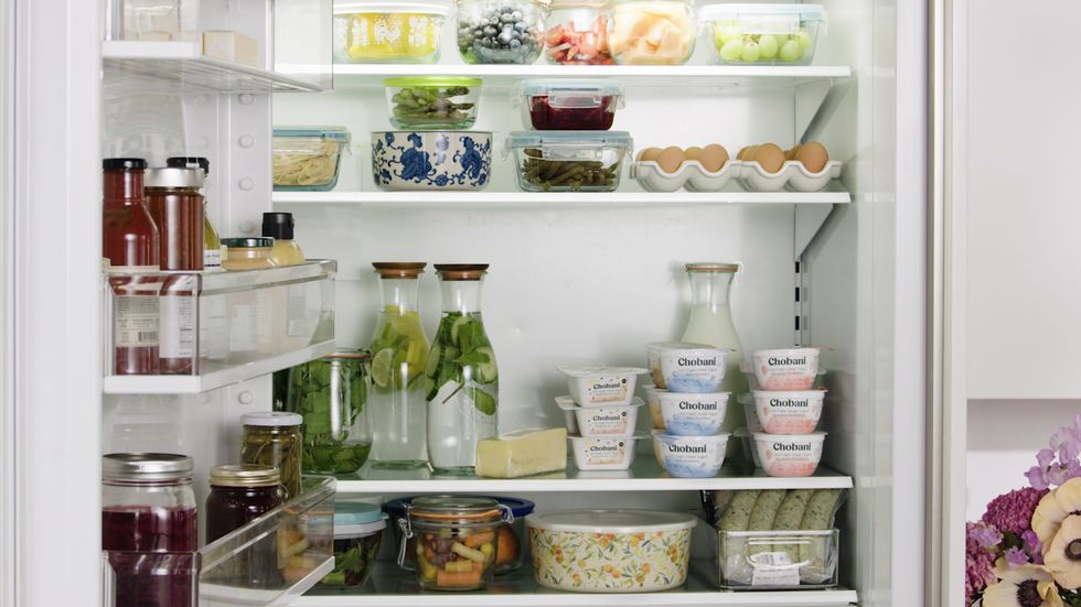 Shelf, Product, Food storage containers, Shelving, Mason jar, Room, Refrigerator, Furniture, Home accessories, Preserved food, 