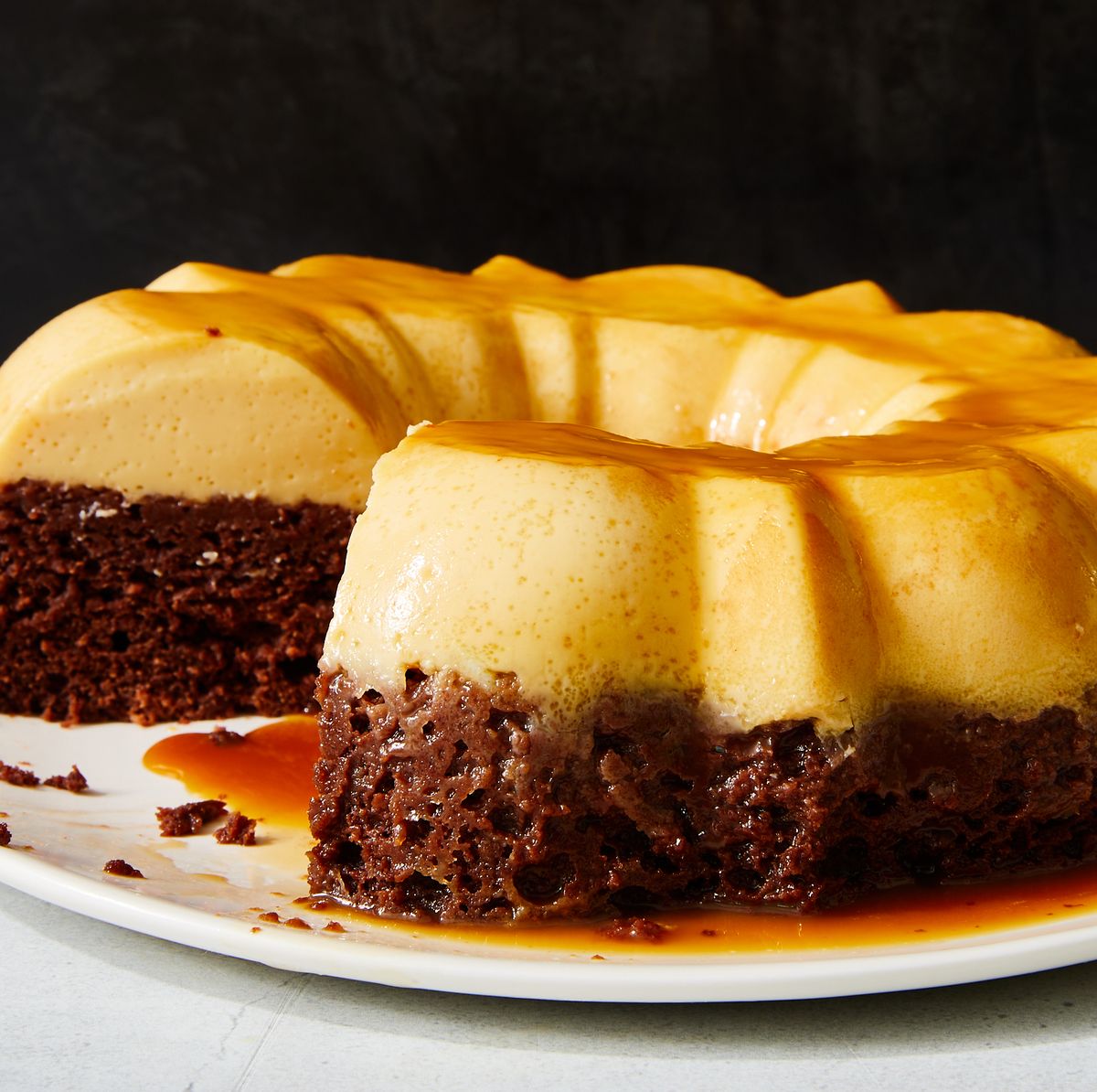 ChocoFlan (The Impossible Layered Cake)