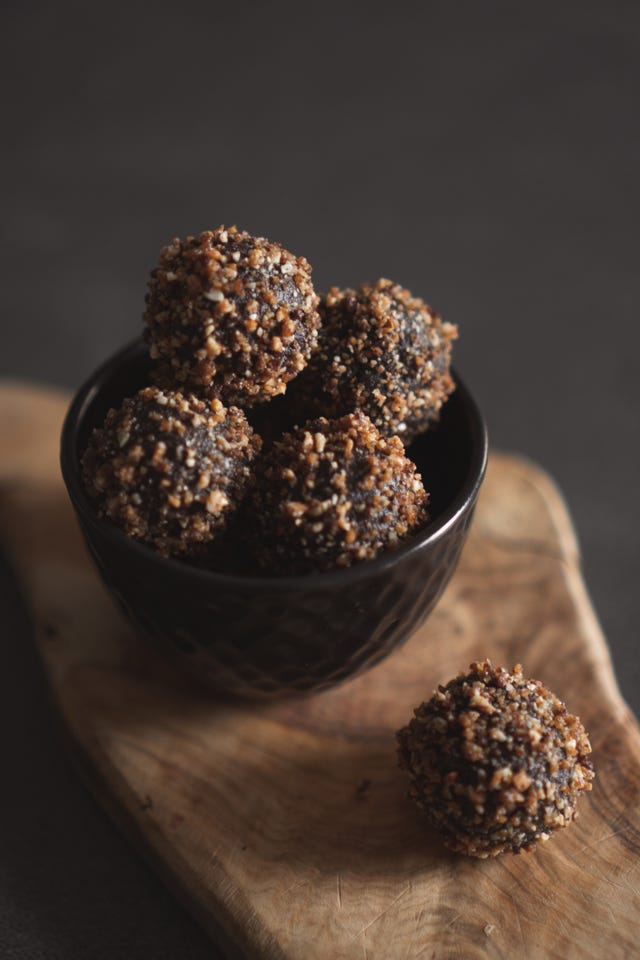 gezonde chocolade pindakaas banaan balletjes recept