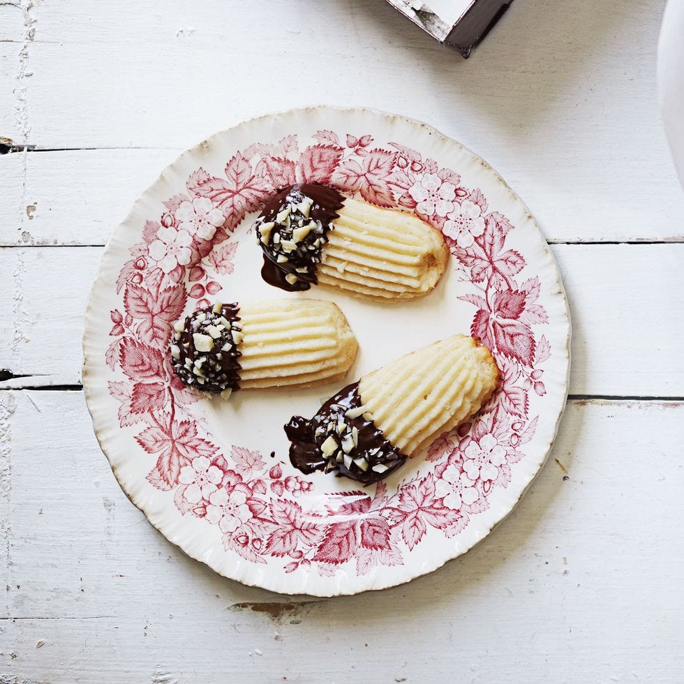 chocolate almond tea cookies