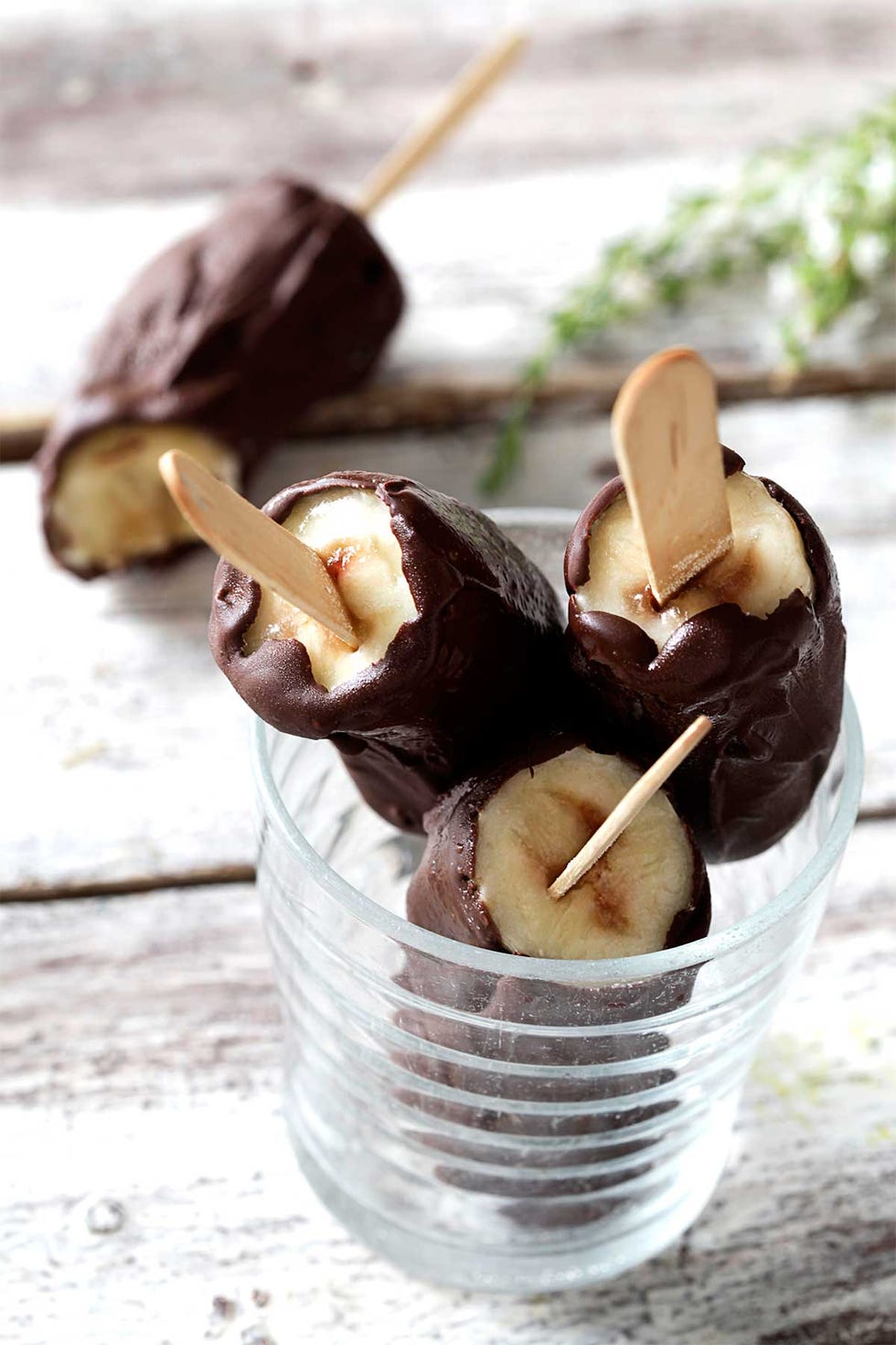 copa de chocolate banano