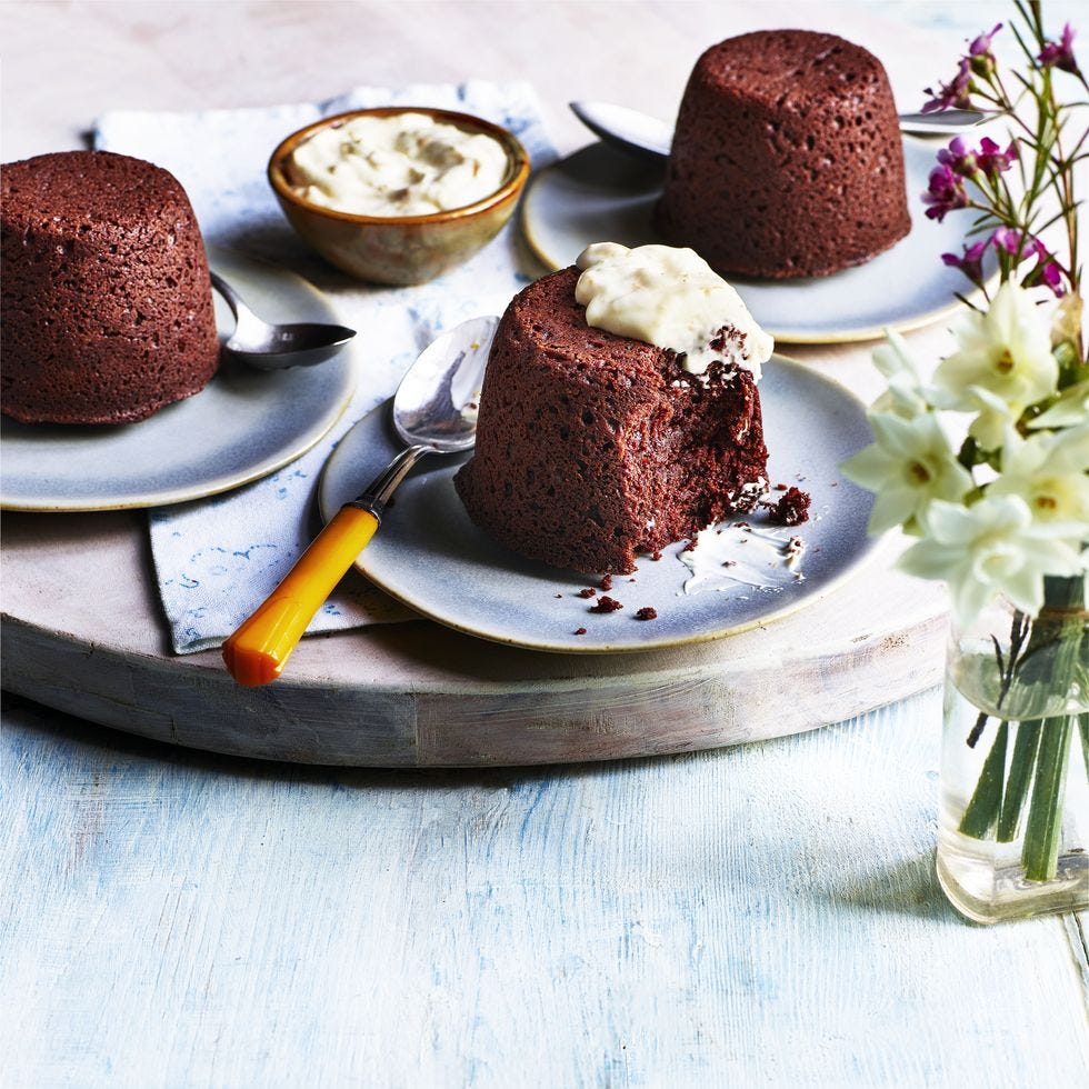 chocolate and beetroot steamed puddings