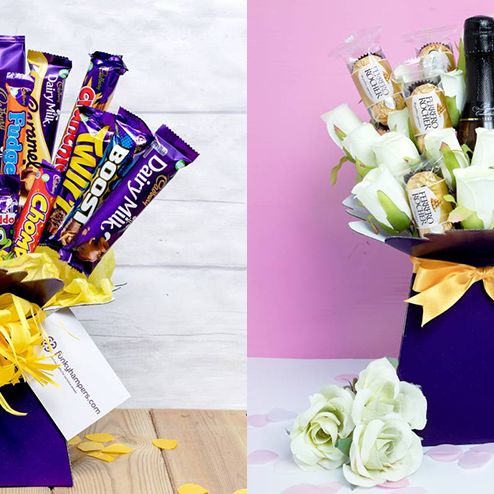 Customized Chocolate Bouquet  Chocolate bouquet, Chocolate gift boxes,  Customised gifts