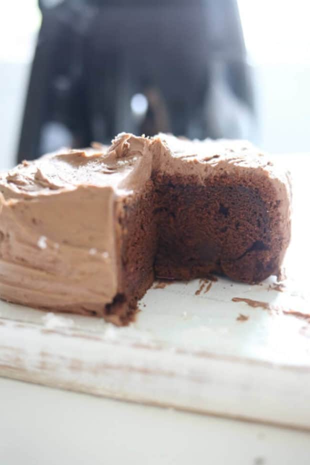 tarta de chocolate en la airfryer