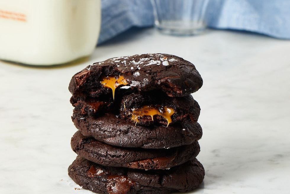 chocolate caramel cookies