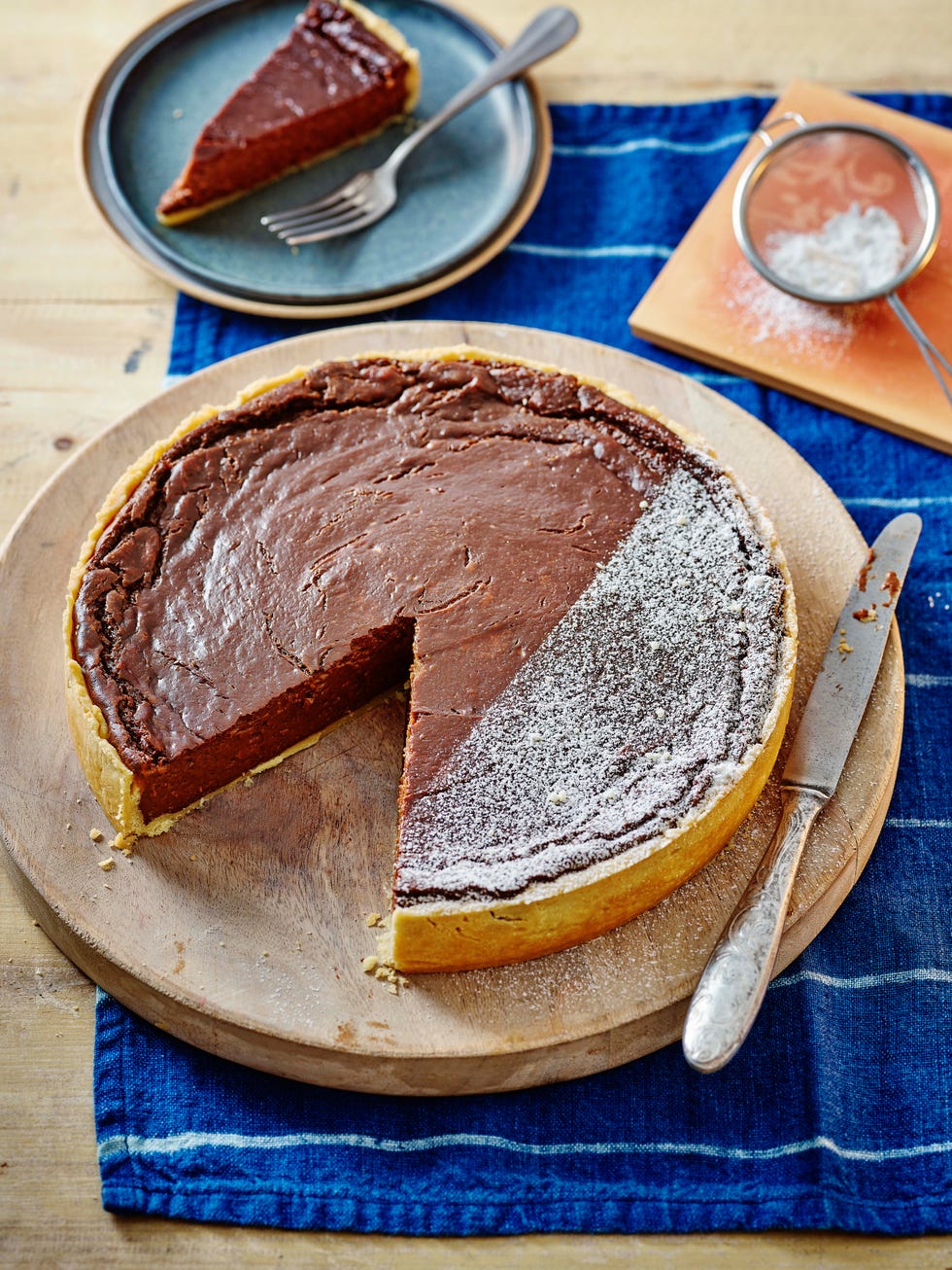 chocolate custard tart