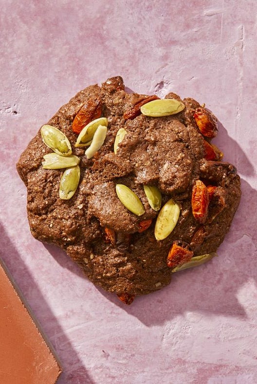 Chocolate Goji Berry-Pumpkin Seed Protein Cookies chocolate goji berry pumpkin seed protein cookies