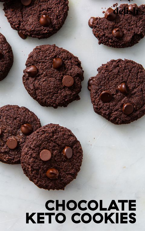 chocolate keto cookies delishcom