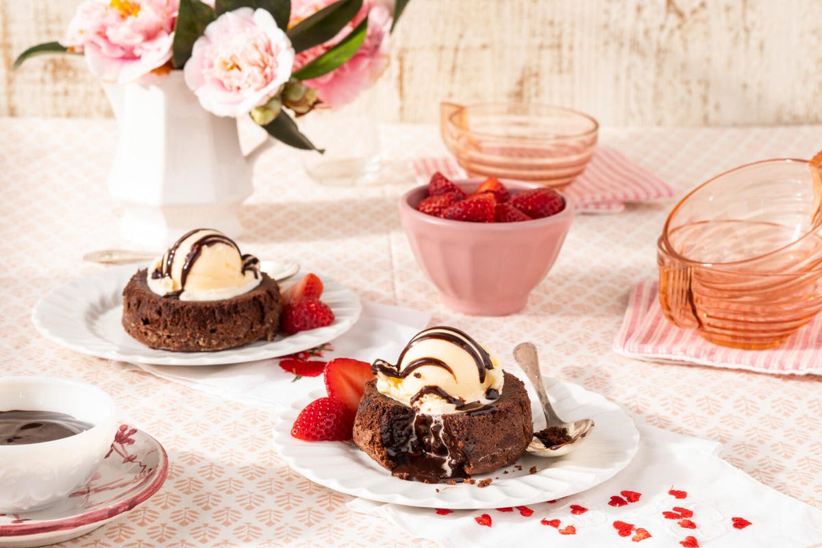 Mini Skillet Lava Cakes for 2 - Love In My Oven