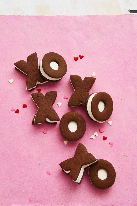 valentine's day recipes chocolate marshmallow sandwich cookies
