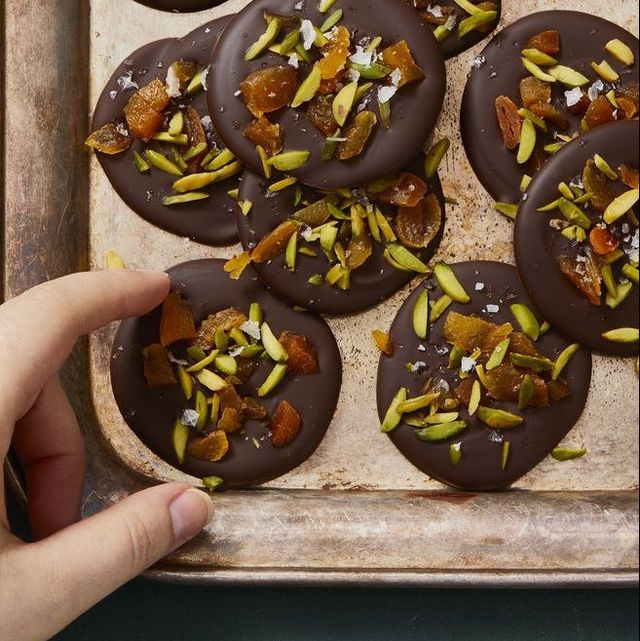 best vegan recipes   chocolate mendiants