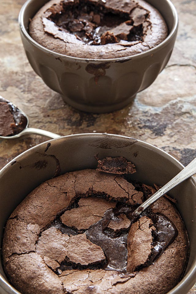 chocolate negro al horno semilíquido