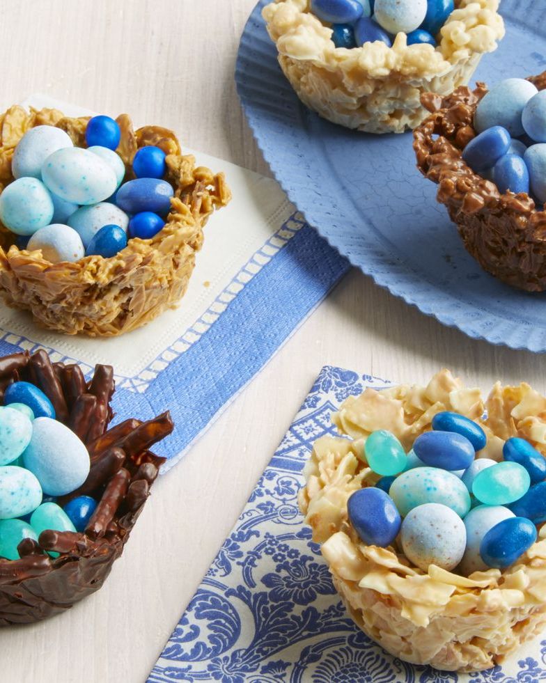 easter chocolate nest cookies