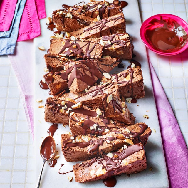 chocolate nougat semifreddo