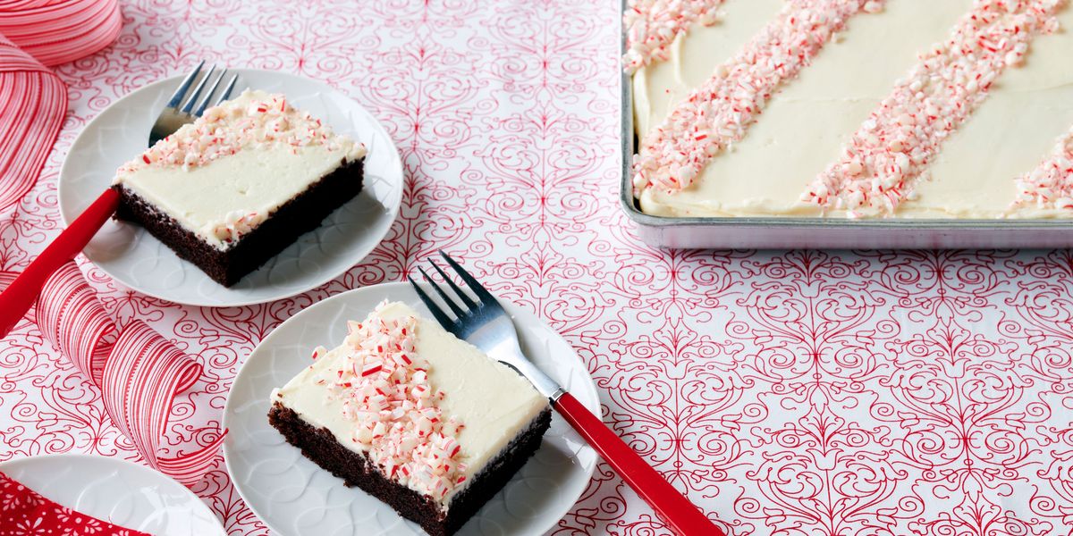 Best Chocolate Peppermint Sheet Cake Recipe - How to Make Chocolate ...