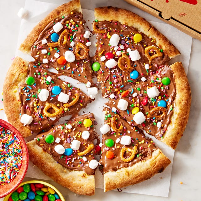 Happy Birthday Chocolate Pizza for Her (Pink & Purple)