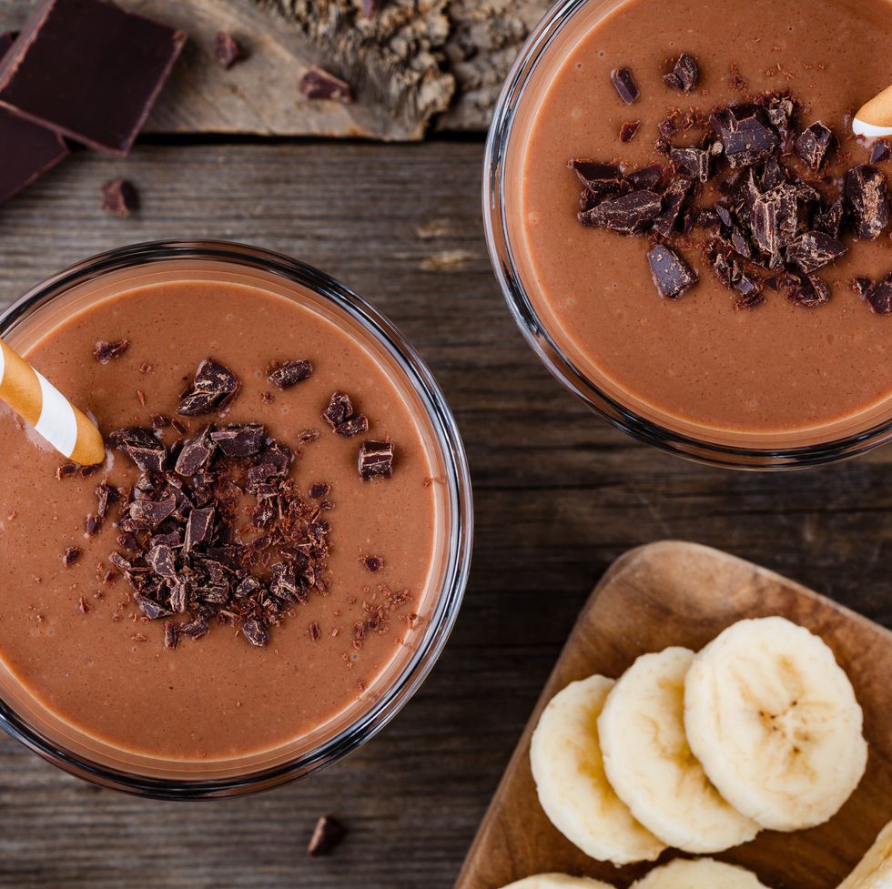 chocolate smoothie with banana for good housekeeping's best high calorie snacks