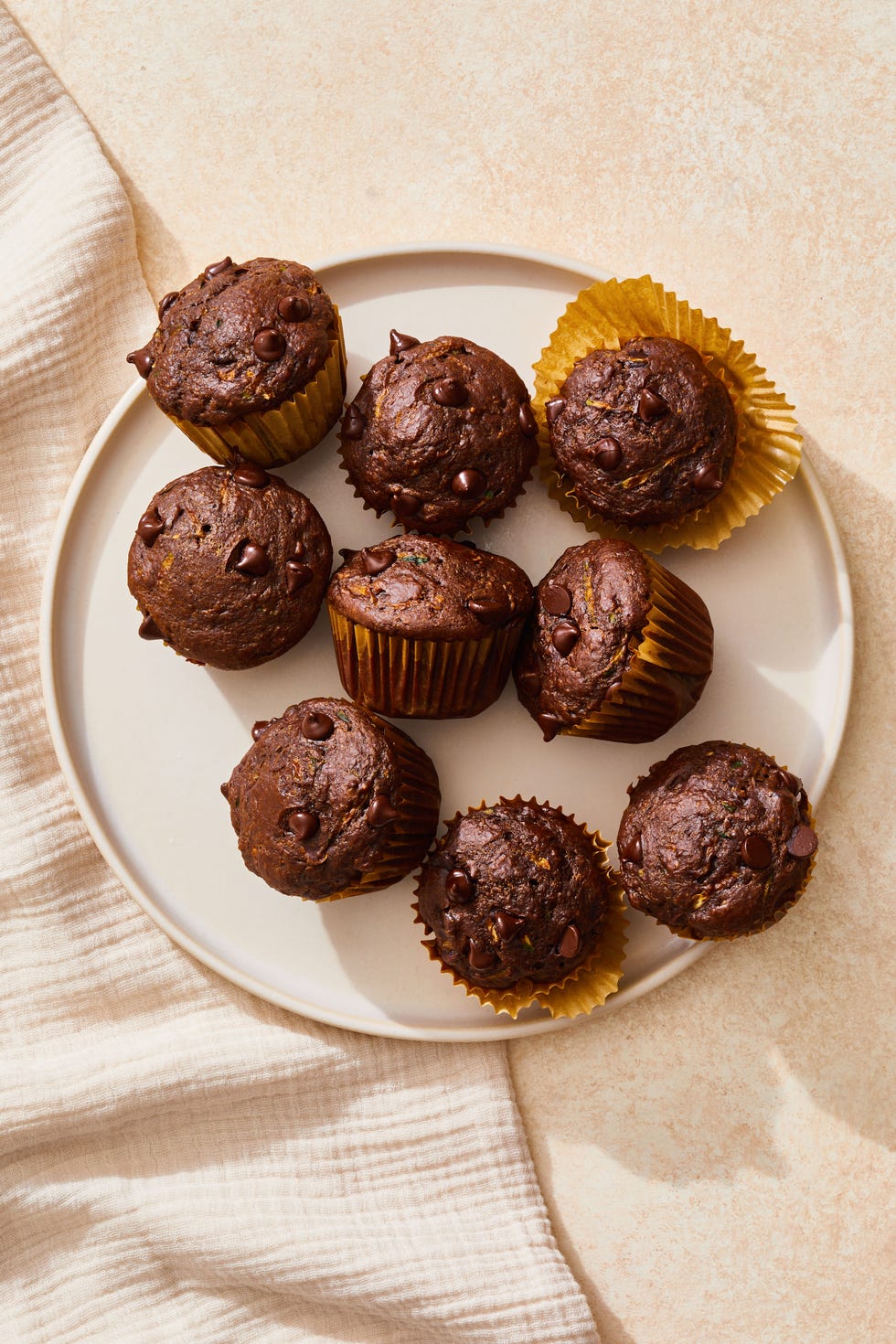 chocolate zucchini bran muffins