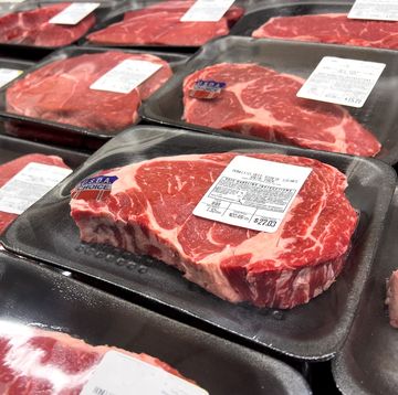 usda choice beef rib eye steaks for sale at a supermarket