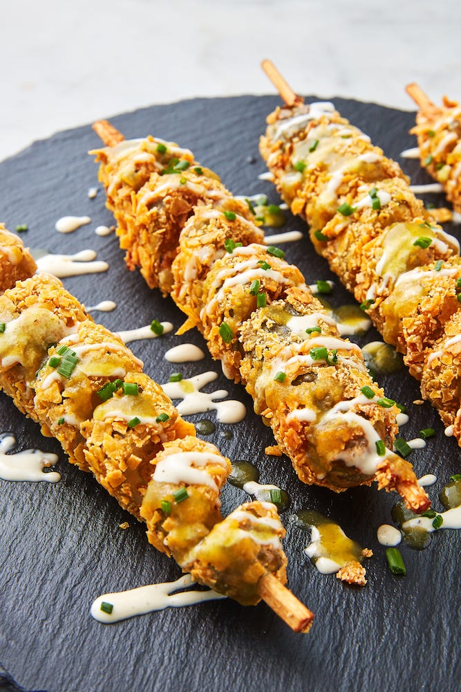 Fried Hot Pickle Spirals - Delish.com