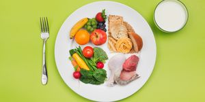 choosemyplate healthy food and plate of usda balanced diet recommendation
