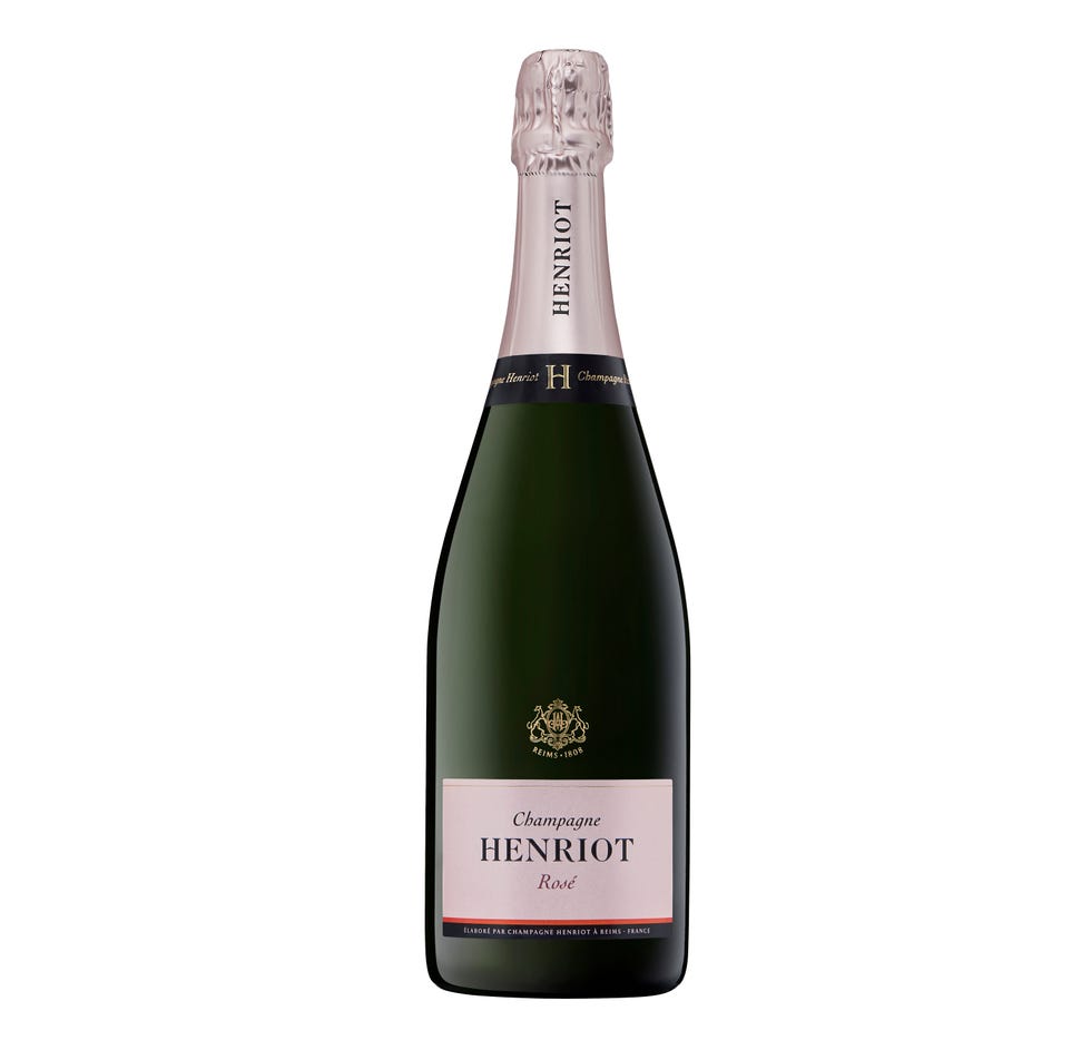 a bottle of champagne henriot rosé