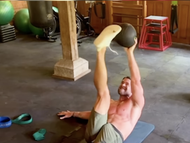 Chris Hemsworth's Massive Bulge Steals Focus During Workout Video