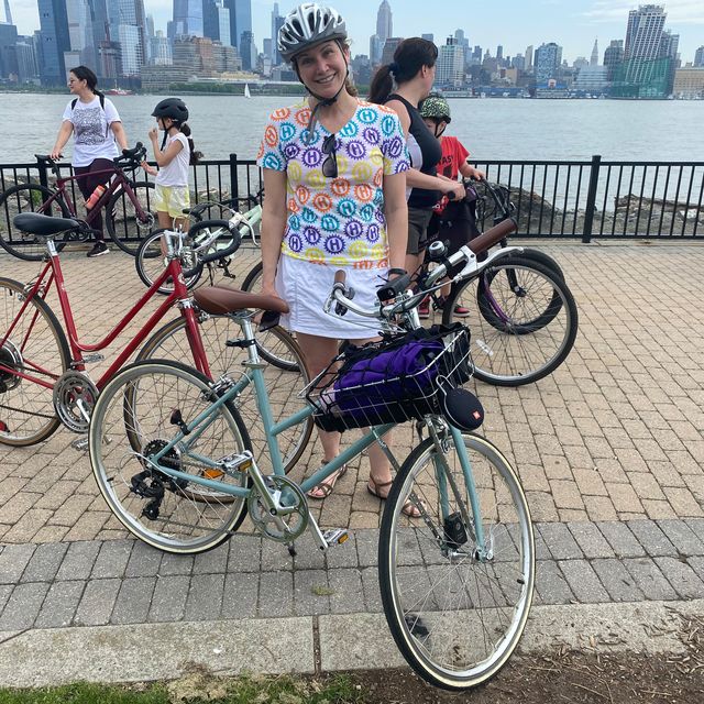 cyclist chris adair in hoboken