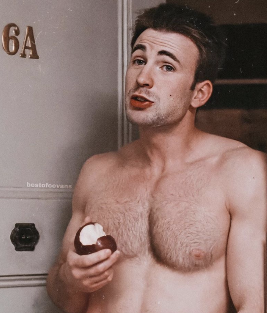 Chris Evans y sus abdominales antes de ser el Capitán América