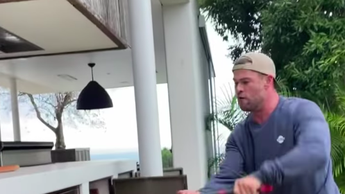 preview for Chris Hemsworth and His Trainer Demo a 10-Minute Bodyweight Workout